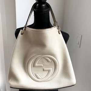 Gucci Pebbled Calfskin Soho Convertible Hobo